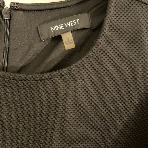 Black Nine West Dress. Off The Shoulder. Size 12. - Picture 5 of 8